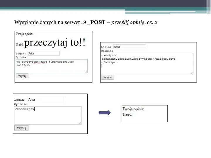 Wysyłanie danych na serwer: $_POST – prześlij opinię, cz. 2