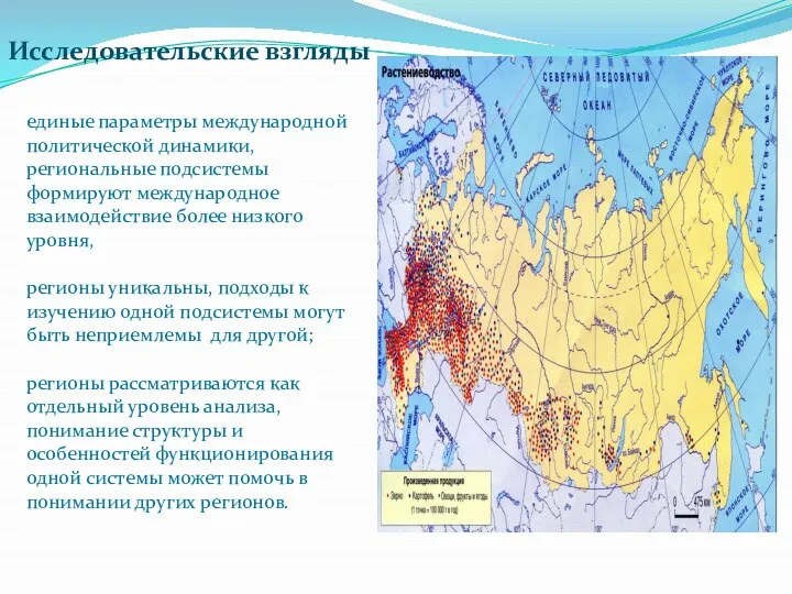 единые параметры международной политической динамики, региональные подсистемы формируют международное взаимодействие