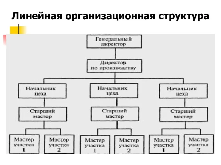 Линейная организационная структура Линейная организационная структура