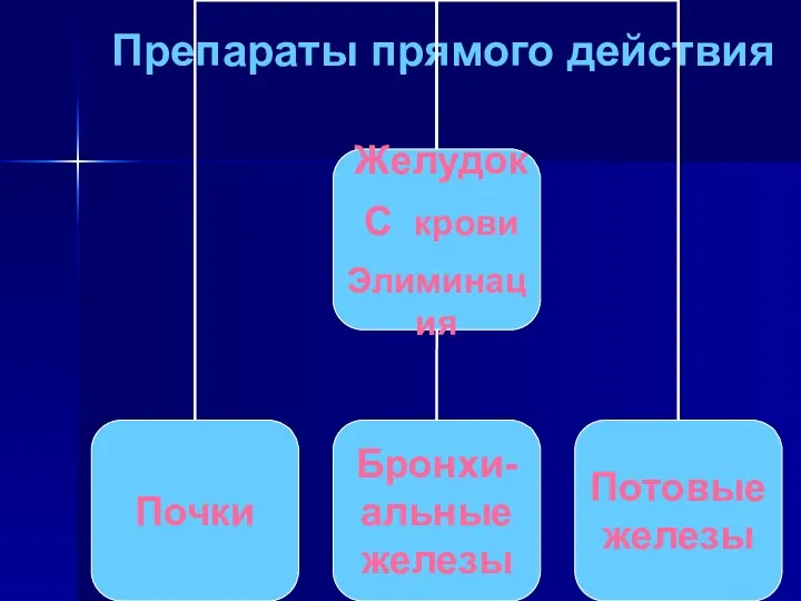 Препараты прямого действия