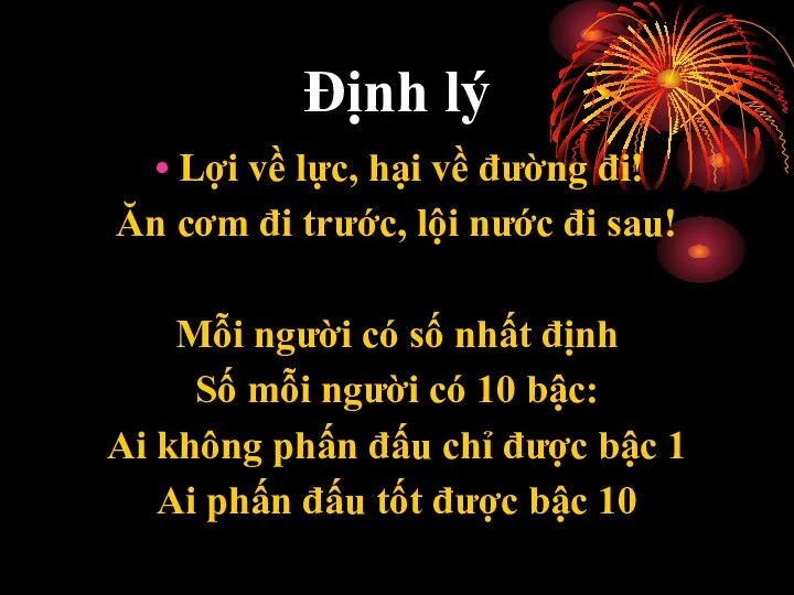 Định lý Lợi về lực, hại về đường đi! Ăn