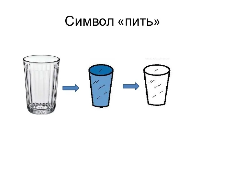Символ «пить»