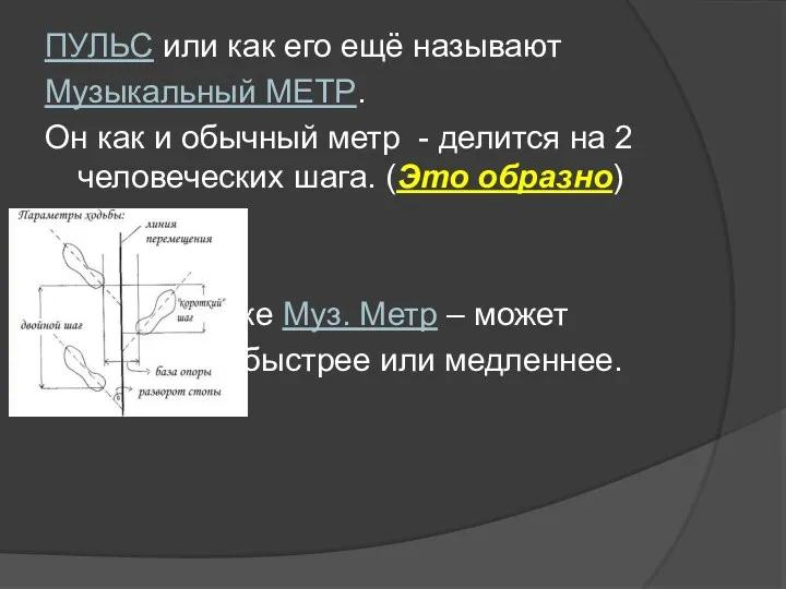 ПУЛЬС или как его ещё называют Музыкальный МЕТР. Он как