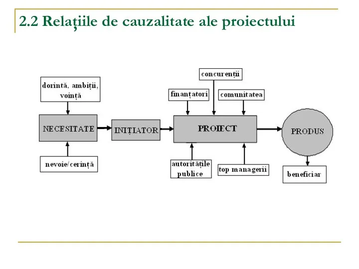 2.2 Relaţiile de cauzalitate ale proiectului