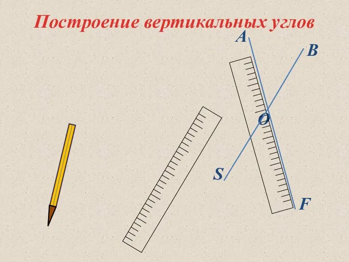 Построение вертикальных углов S F