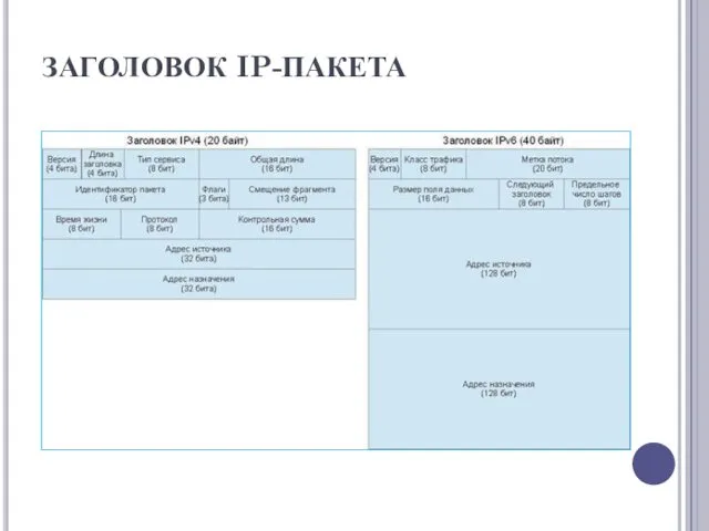 ЗАГОЛОВОК IP-ПАКЕТА