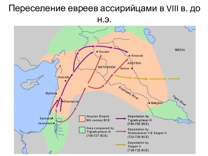 Переселение евреев ассирийцами в VIII в. до н.э.