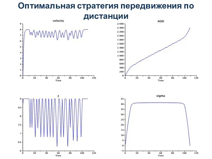 Оптимальная стратегия передвижения по дистанции