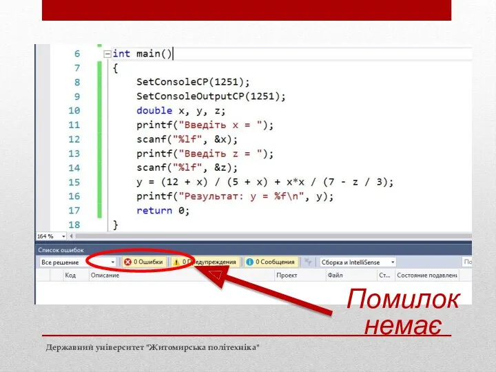 Помилок немає Державний університет "Житомирська політехніка"