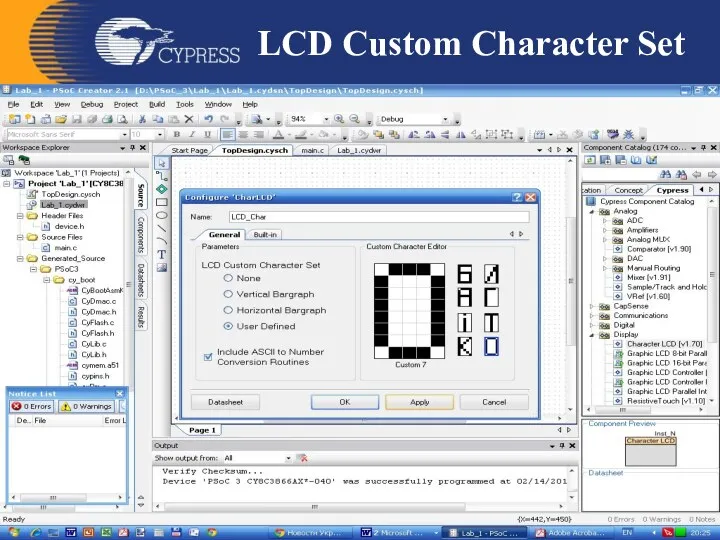 LCD Custom Character Set