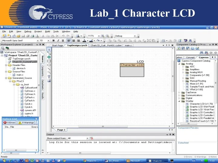 Lab_1 Character LCD