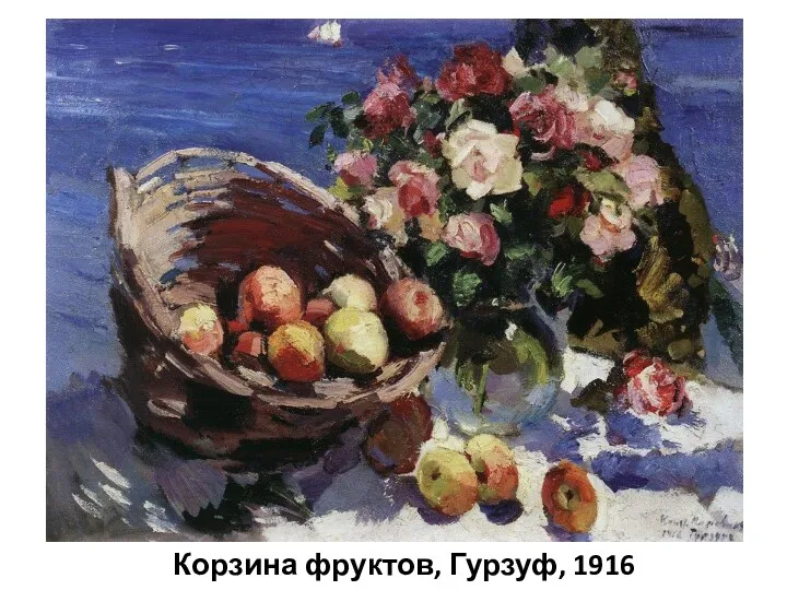 Корзина фруктов, Гурзуф, 1916