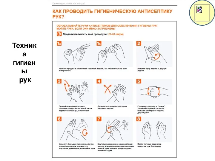 Техника гигиены рук
