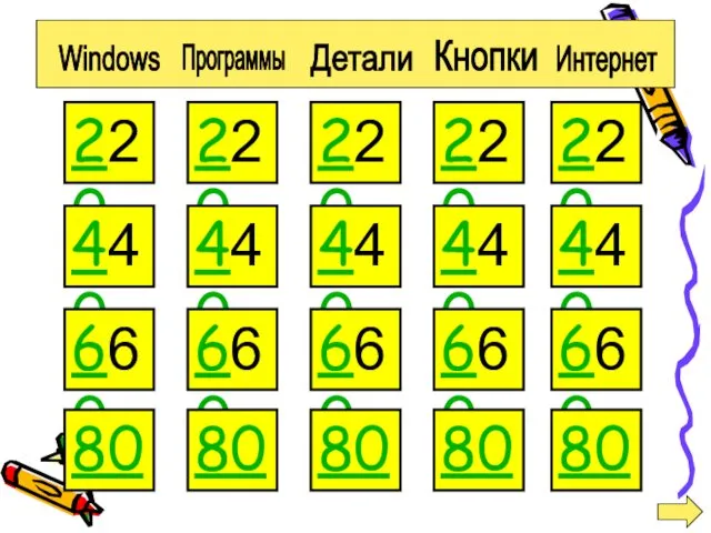 220 440 660 80 Windows Программы Детали Кнопки Интернет 220 440 660 80