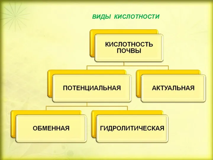 ВИДЫ КИСЛОТНОСТИ