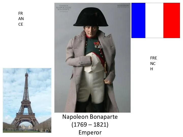 Napoleon Bonaparte (1769 – 1821) Emperor FRENCH FRANCE