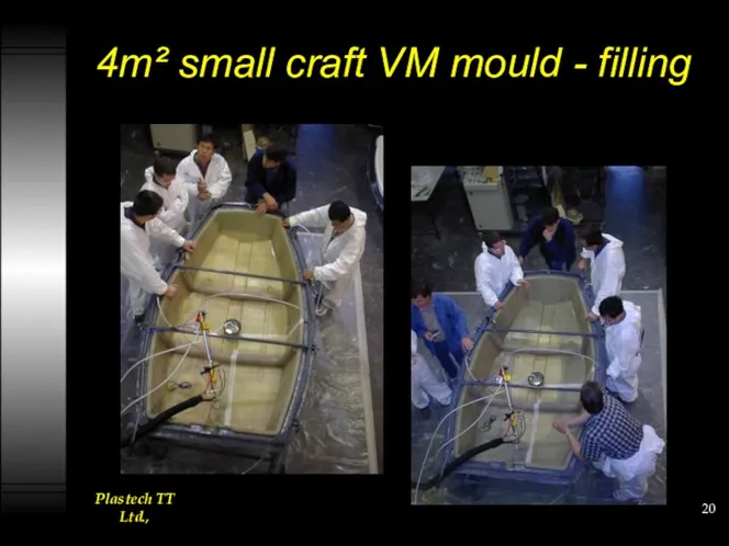 4m² small craft VM mould - filling