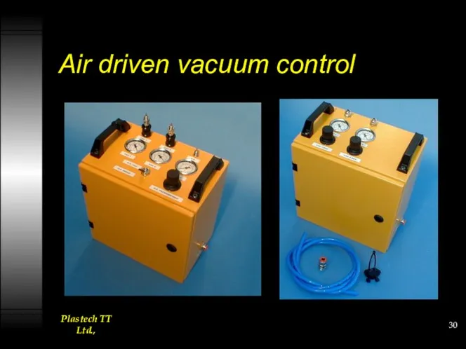 Air driven vacuum control