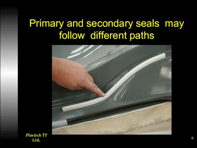 Primary and secondary seals may follow different paths