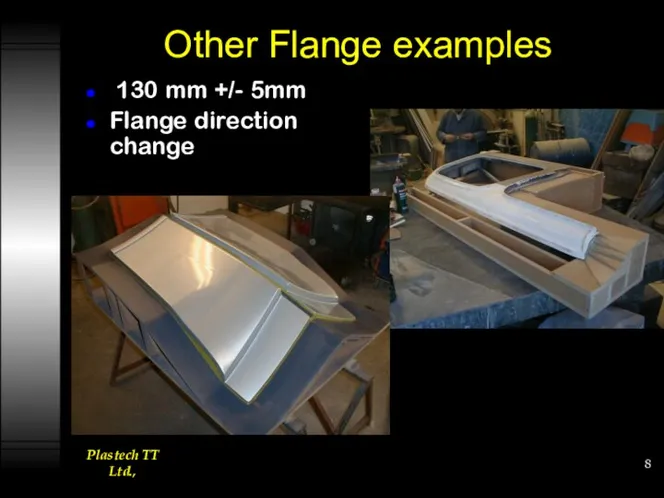 Other Flange examples 130 mm +/- 5mm Flange direction change