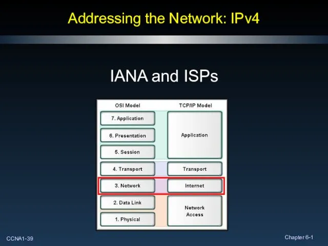 Addressing the Network: IPv4 IANA and ISPs