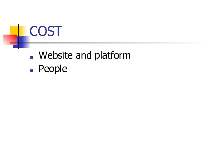 COST Website and platform People