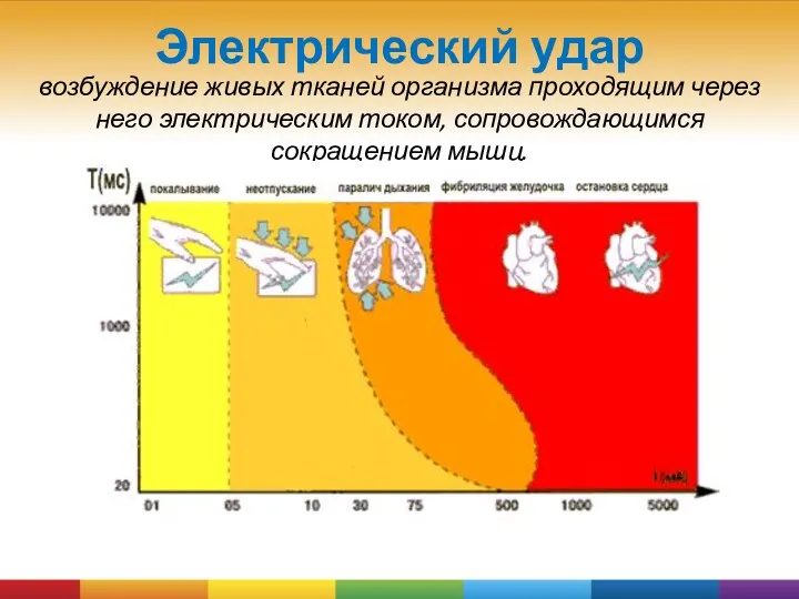 Электрический удар возбуждение живых тканей организма проходящим через него электрическим током, сопровождающимся сокращением мышц.