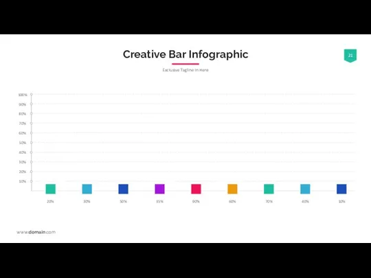 Creative Bar Infographic Exclusive Tagline In Here