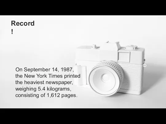 Record! On September 14, 1987, the New York Times printed