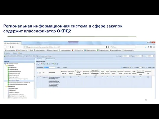 Региональная информационная система в сфере закупок содержит классификатор ОКПД2