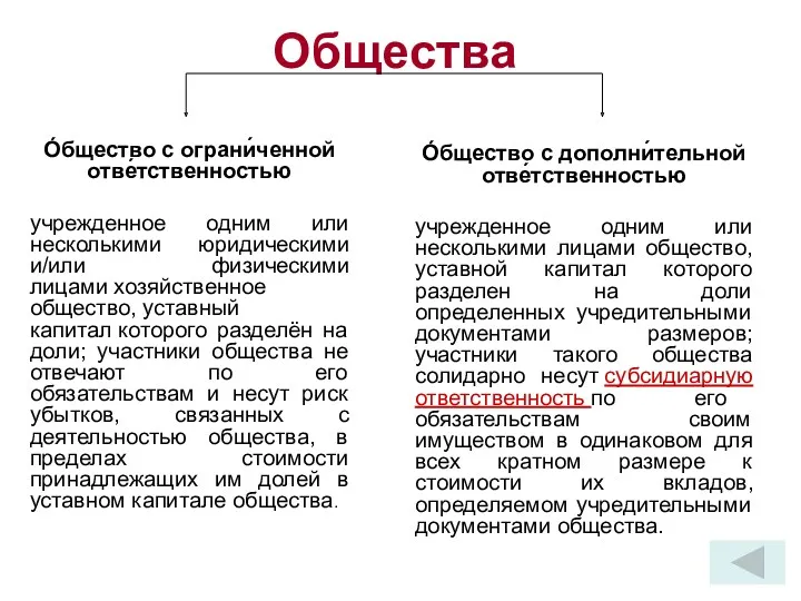 Общества О́бщество с ограни́ченной отве́тственностью учрежденное одним или несколькими юридическими