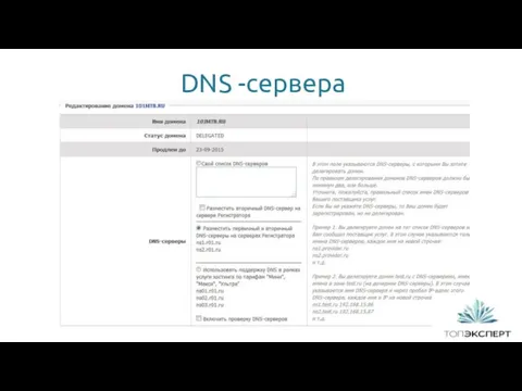 DNS -сервера 1