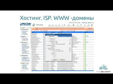 Хостинг. ISP. WWW -домены 1