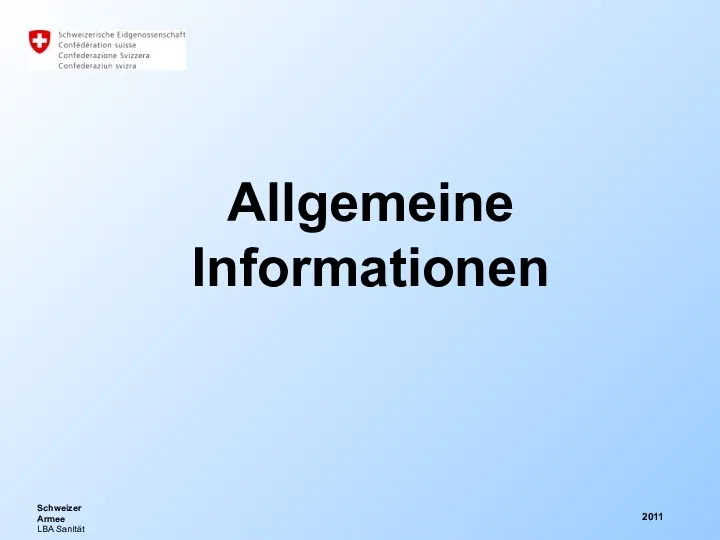 2011 Allgemeine Informationen