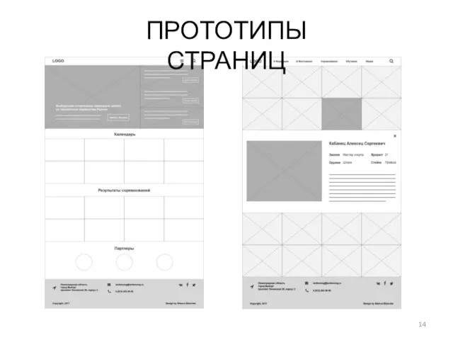 ПРОТОТИПЫ СТРАНИЦ