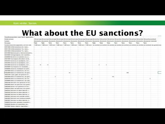 What about the EU sanctions?