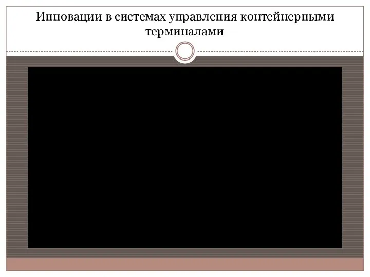 Инновации в системах управления контейнерными терминалами