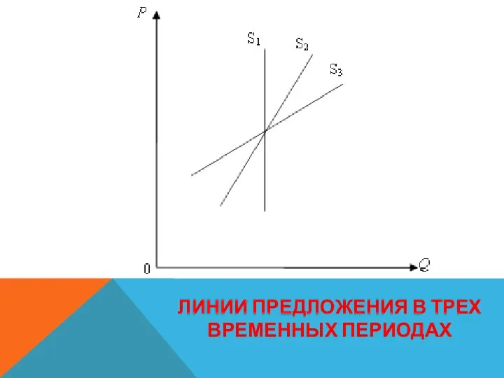 ЛИНИИ ПРЕДЛОЖЕНИЯ В ТРЕХ ВРЕМЕННЫХ ПЕРИОДАХ