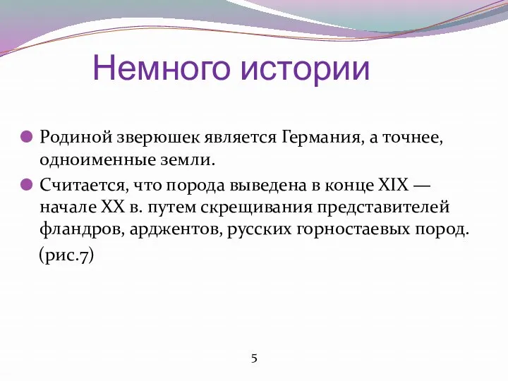 Немного истории Родиной зверюшек является Германия, а точнее, одноименные земли.