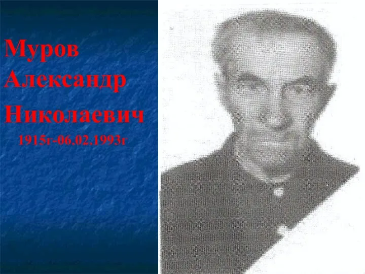 Муров Александр Николаевич 1915г-06.02.1993г