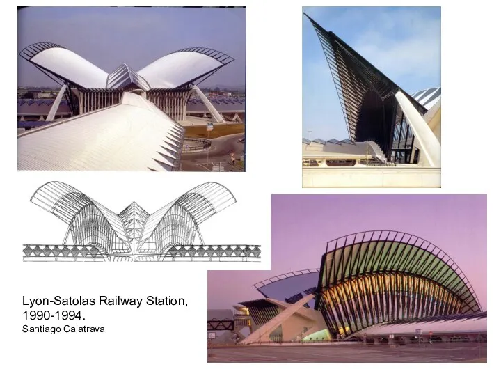 Lyon-Satolas Railway Station, 1990-1994. Santiago Calatrava
