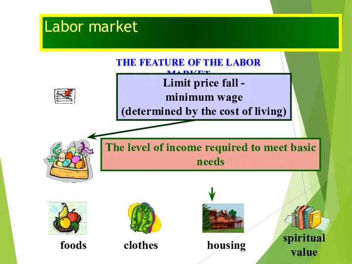 Labor market THE FEATURE OF THE LABOR MARKET