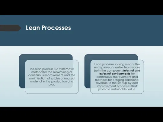 Lean Processes