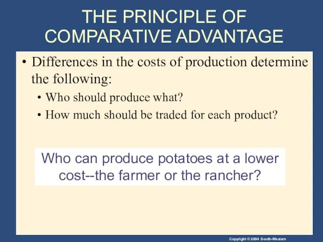 Who can produce potatoes at a lower cost--the farmer or