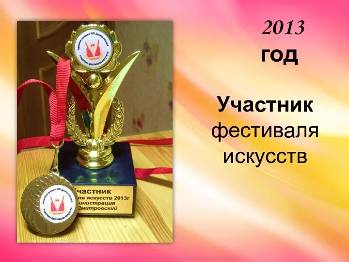 Участник фестиваля искусств 2013 год