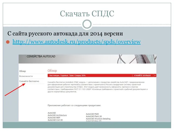 Скачать СПДС С сайта русского автокада для 2014 версии http://www.autodesk.ru/products/spds/overview
