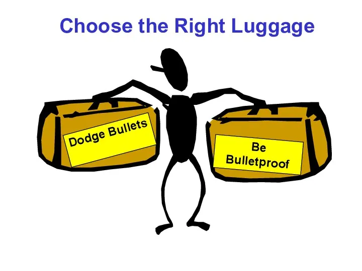 Choose the Right Luggage Dodge Bullets Be Bulletproof