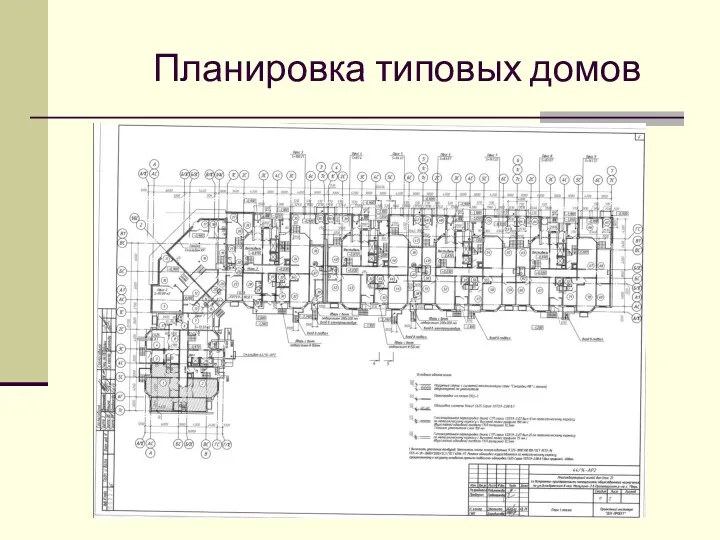 Планировка типовых домов