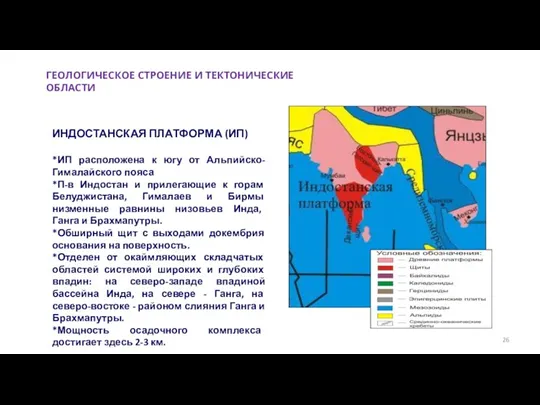 ИНДОСТАНСКАЯ ПЛАТФОРМА (ИП) *ИП расположена к югу от Альпийско-Гималайского пояса