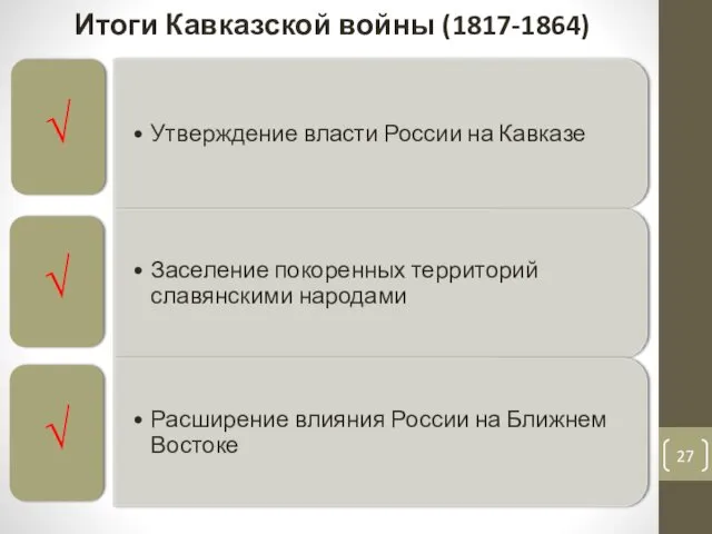 Итоги Кавказской войны (1817-1864)